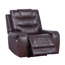 Air Leather Power Single Recliner Rocker Sofa Chair